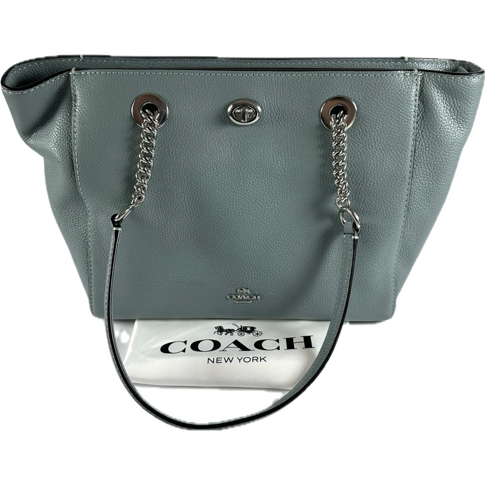 Coach Turnlock Chain Tote 27